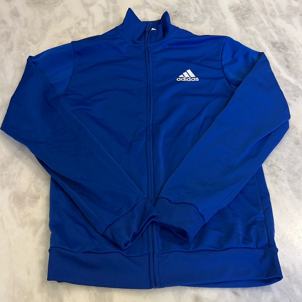 Adidas royal blue tracksuit jacket size S